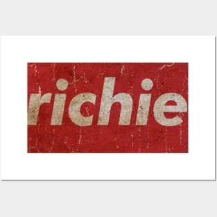 Richie - RECTANGLE RED VINTAGE Posters and Art